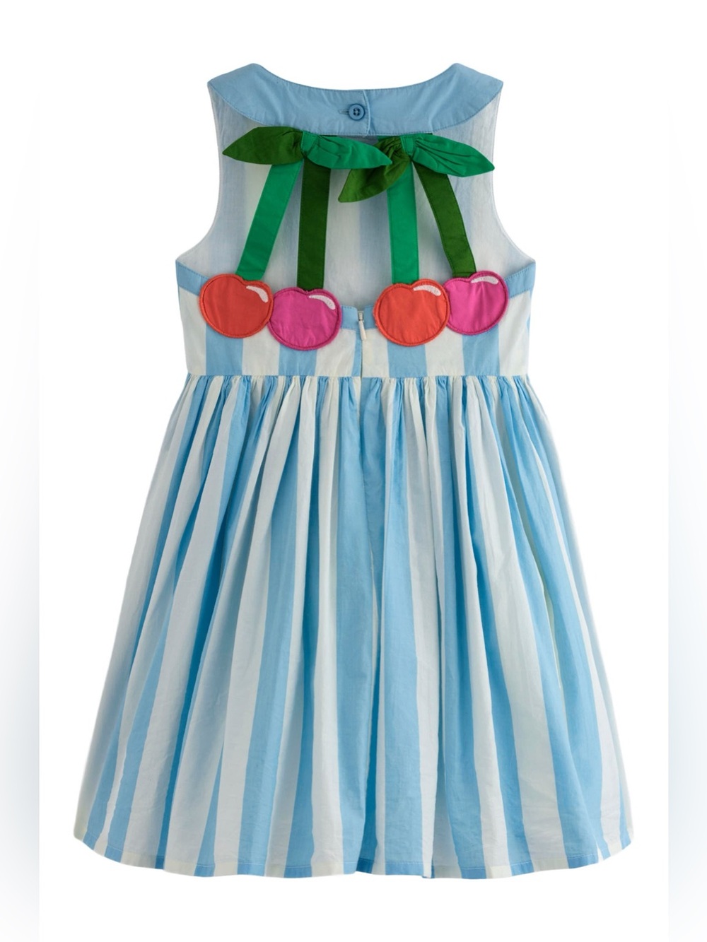 Mini Boden Kids' Harlow Stripe Strappy Cotton Sundress